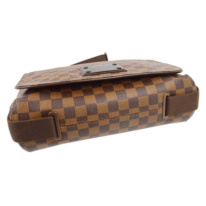 Louis Vuitton Brooklyn Handbag Damier, BROWN, CANVAS, Shoulder bag