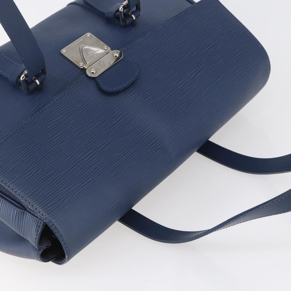 Louis Vuitton Segur Handbag Epi Leather, BLUE, LEATHER, Handbag