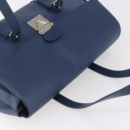 Louis Vuitton Segur Handbag Epi Leather, BLUE, LEATHER, Handbag