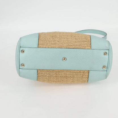 Gucci Bamboo Shopper Tote Straw, BEIGE, WICKER, Tote bag