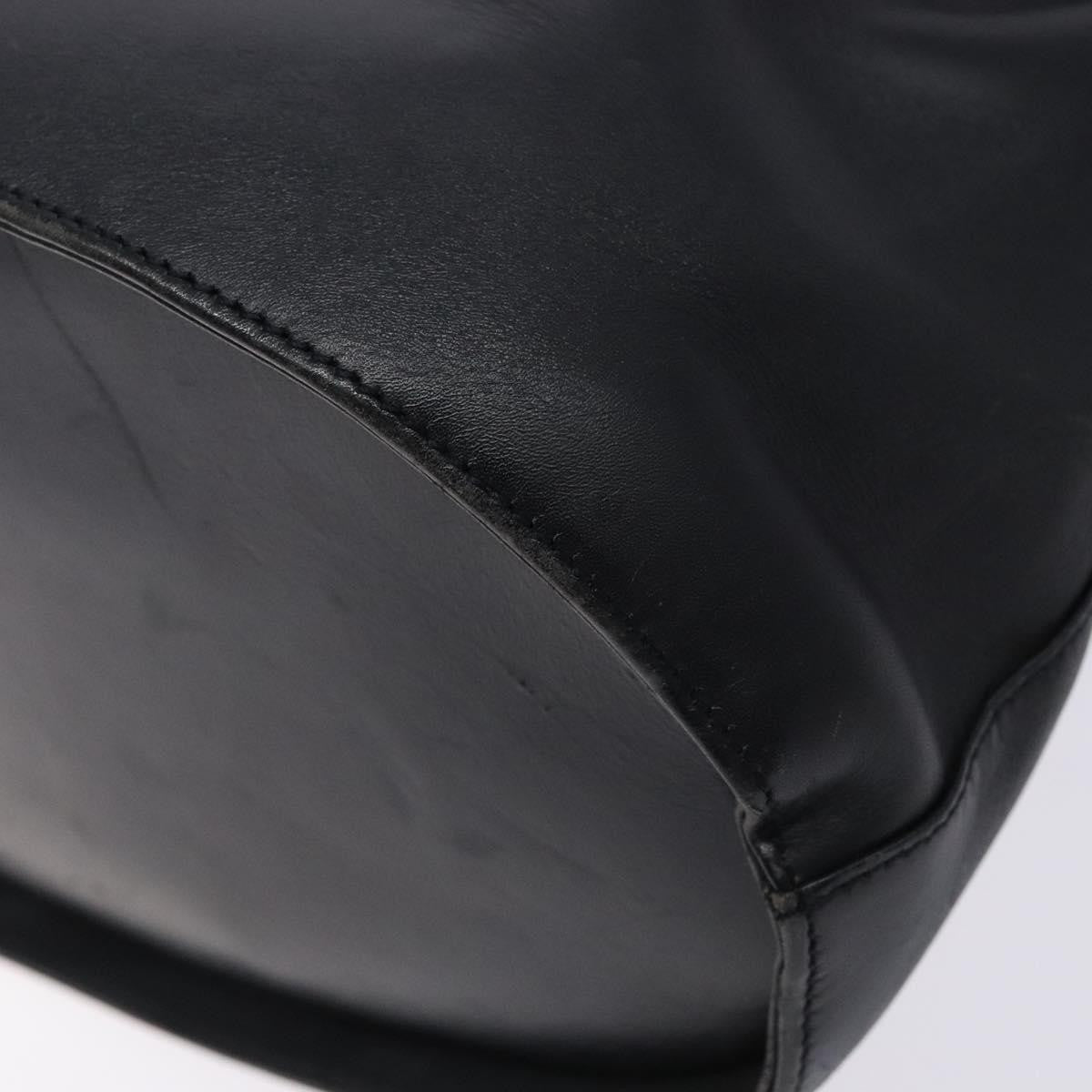 Salvatore Ferragamo Gancini Shoulder Bag Leather, BLACK, LEATHER, Shoulder bag