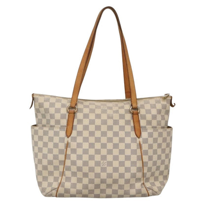 Louis Vuitton Totally Handbag Damier, WHITE, CANVAS, Tote bag
