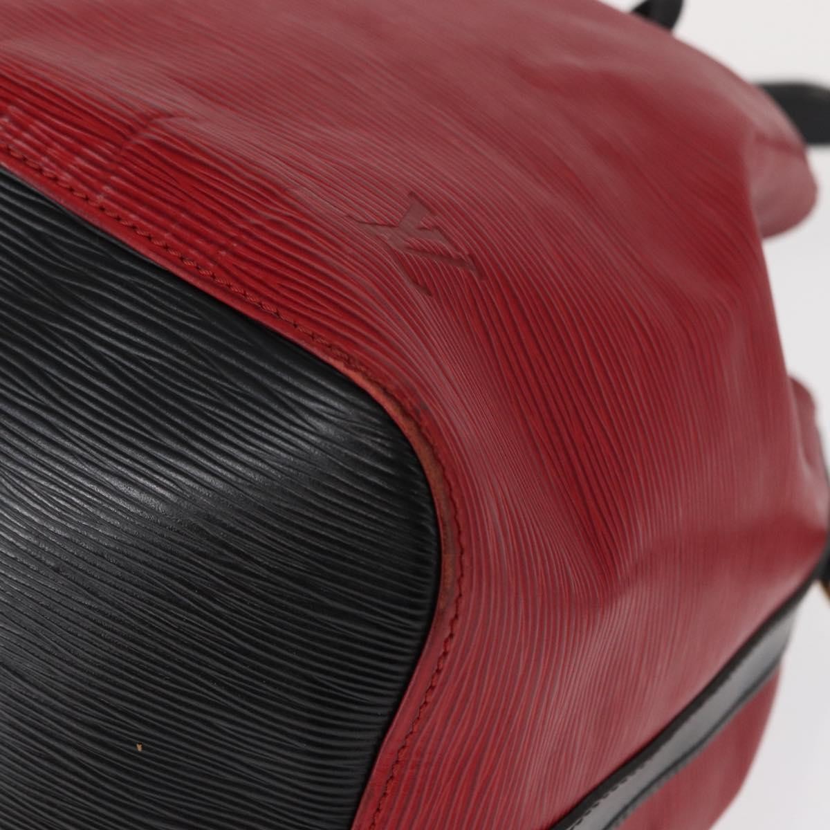 Louis Vuitton Bicolor Petit Noe Handbag Epi Leather, RED, LEATHER, Shoulder bag