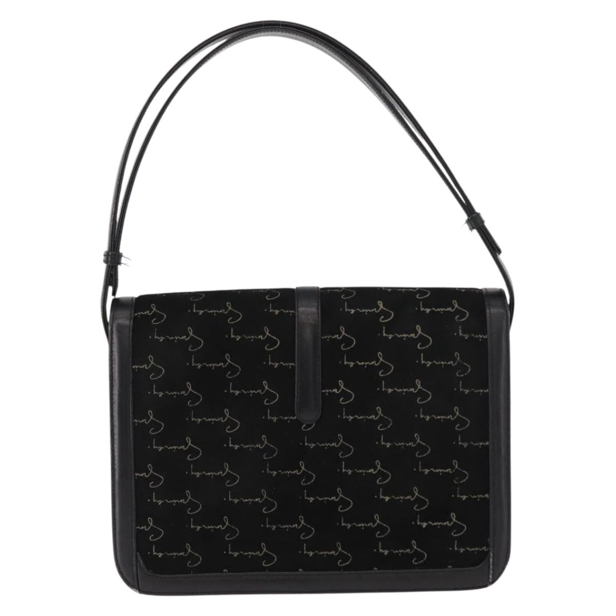 Givenchy Vintage 4G shoulder bag Suede, BLACK, SUEDE, Shoulder bag