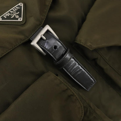 Prada Double Front Pocket Backpack Tessuto, KHAKI, NYLON, Backpack