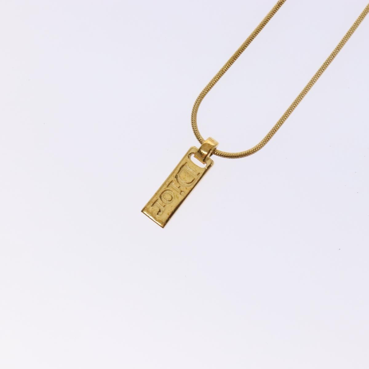 Christian Dior Dior Letters Necklace Metal, GOLD, METAL, Necklace