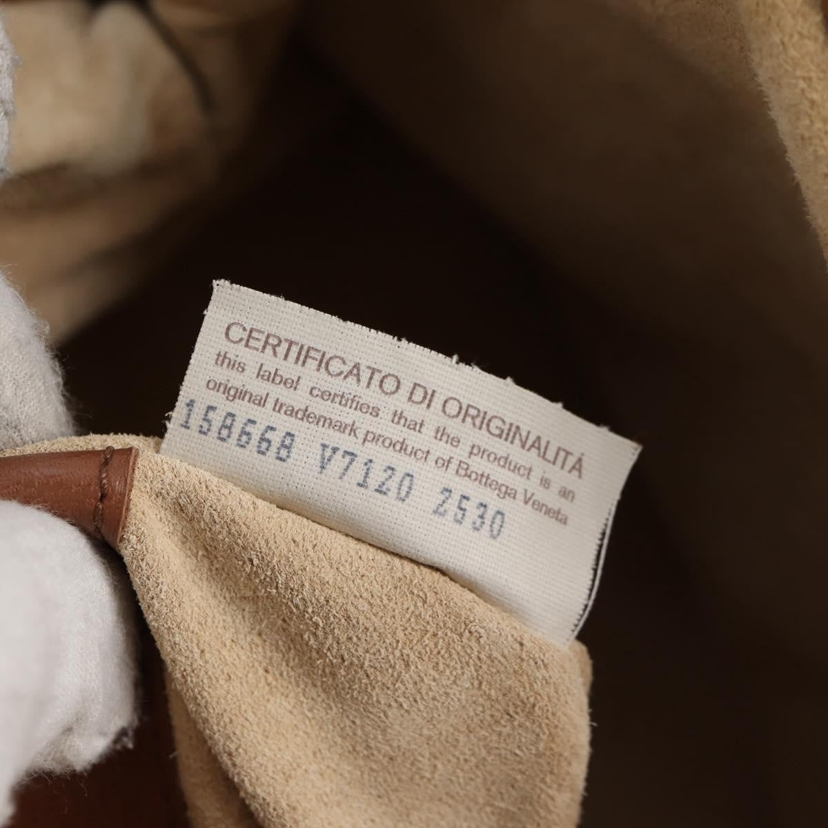 Bottega Veneta Intrecciato Leather, BROWN, LEATHER, Handbag