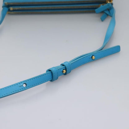 Celine Trio Crossbody Bag Leather, BLUE, LEATHER, Crossbody bag