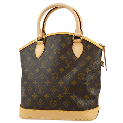 Louis Vuitton Lockit Handbag Monogram Canvas, BROWN, CANVAS, Tote bag