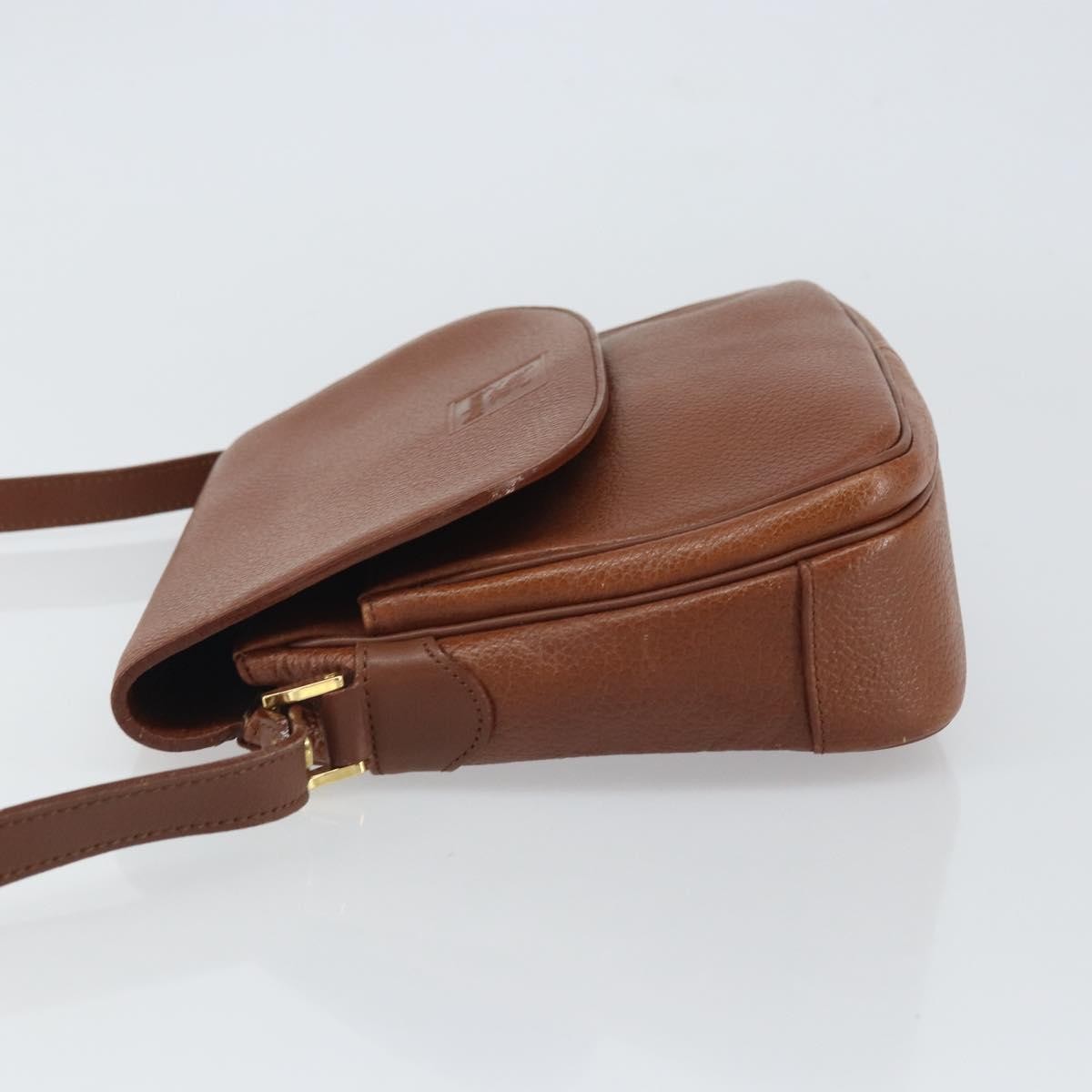 Burberry Vintage Shoulder Bag Leather, BROWN, LEATHER, Shoulder bag