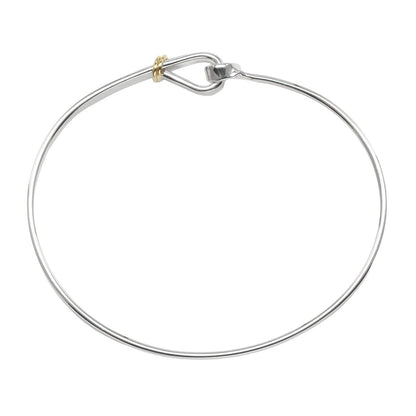 Tiffany & Co. Love Knot Bracelet Sterling Silver and 18K Yellow Gold, SILVER, SILVER, Bracelet