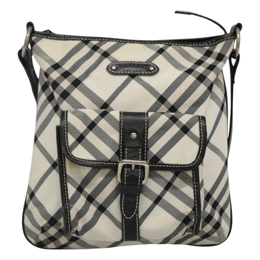 Burberry Nova Check Blue Label Nylon, WHITE, NYLON, Shoulder bag