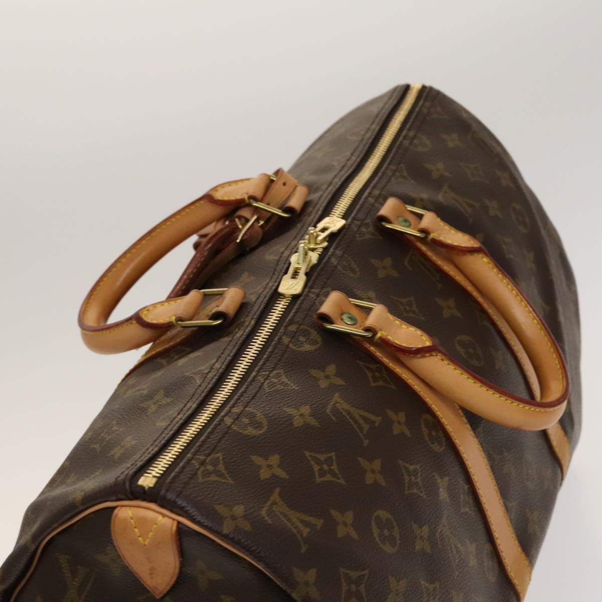 Louis Vuitton Keepall Bag Monogram Canvas, BROWN, CANVAS, Travel bag