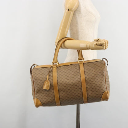 Gucci Vintage Travel bag GG Canvas, Beige, PVC, Travel Bag