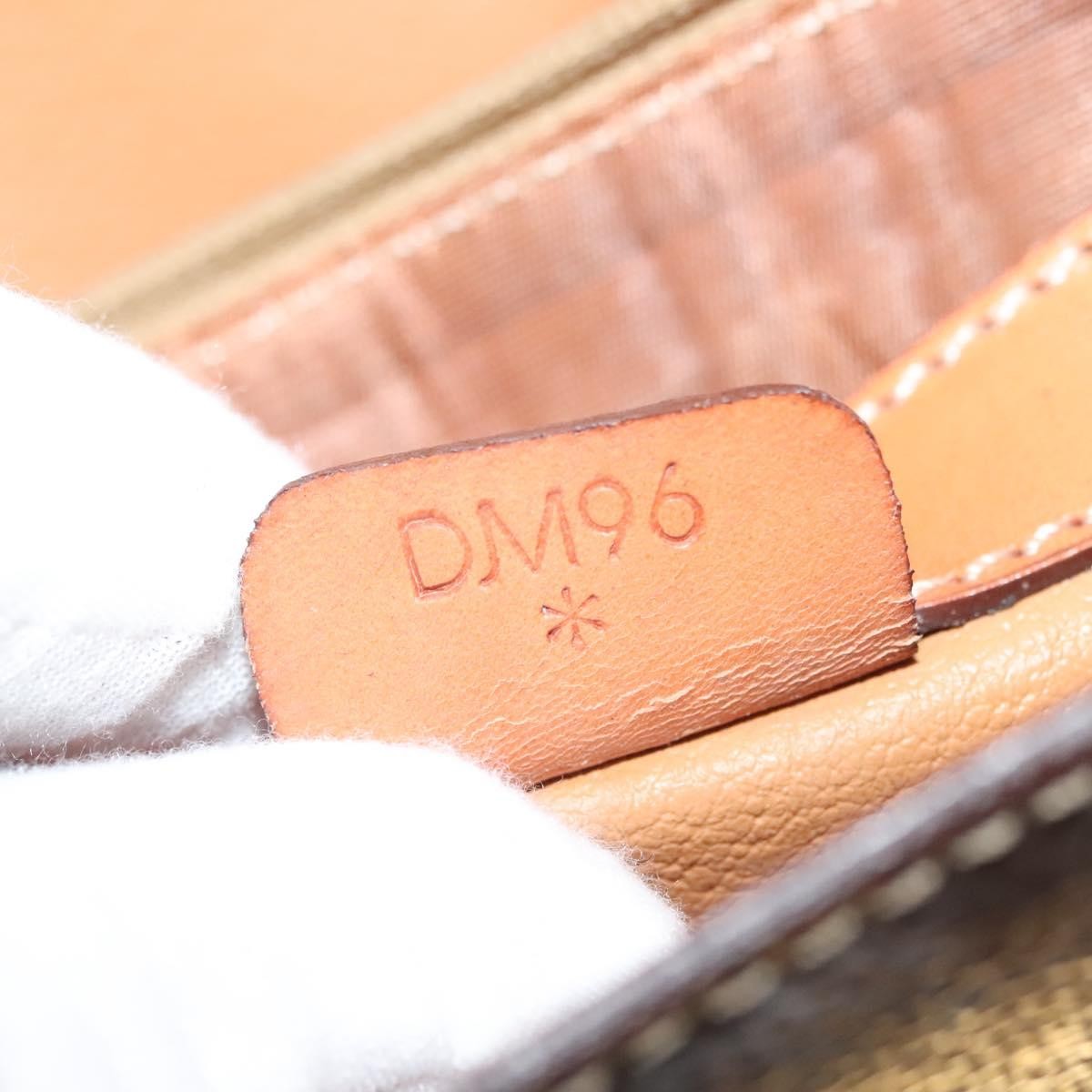 Celine Vintage Convertible Top Handle Bag Macadam Coated Canvas, BROWN, CANVAS, Handbag