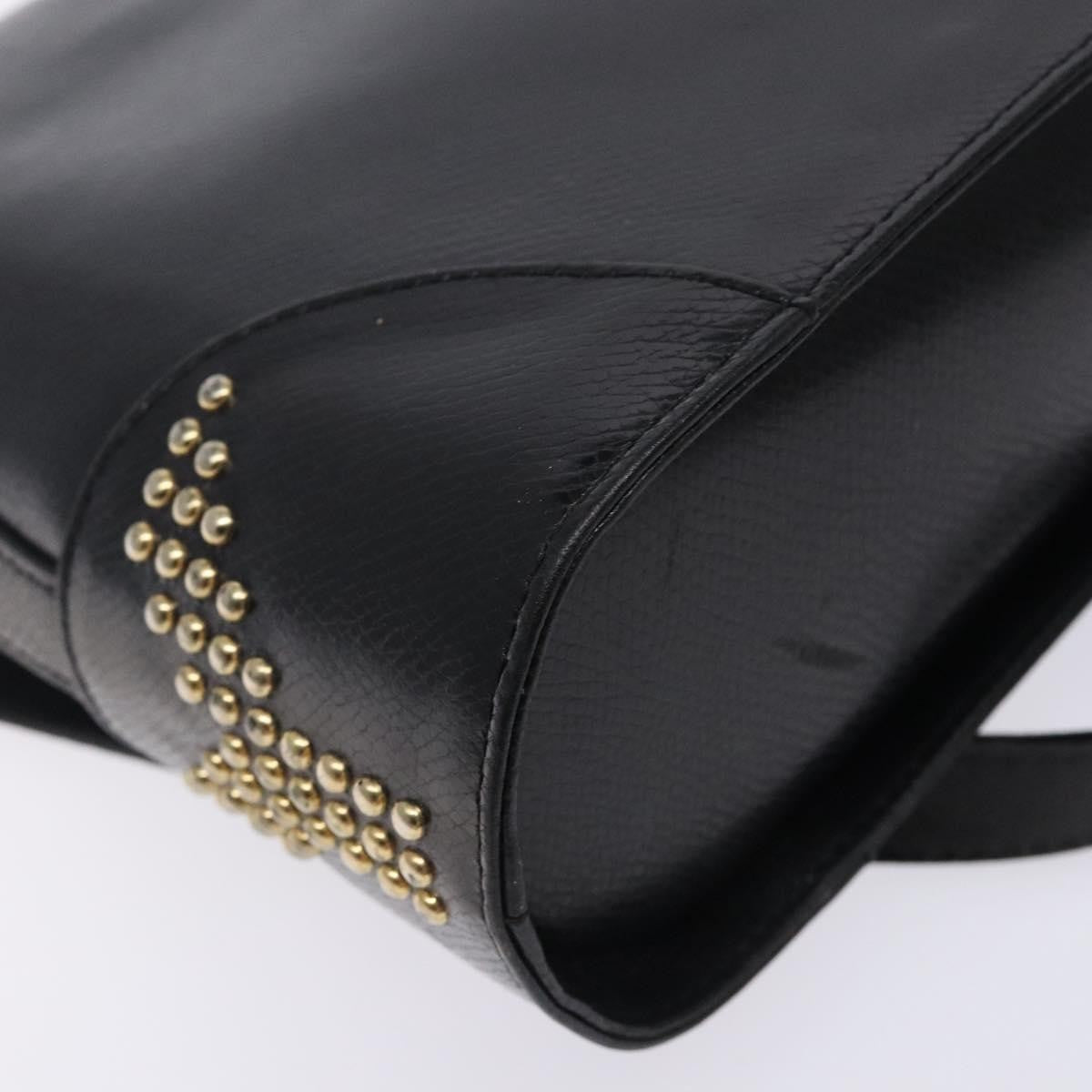 Saint Laurent Vintage Shoulder Bag Leather, BLACK, LEATHER, Shoulder bag