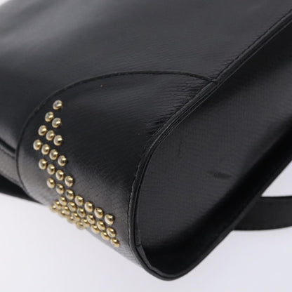 Saint Laurent Vintage Shoulder Bag Leather, BLACK, LEATHER, Shoulder bag