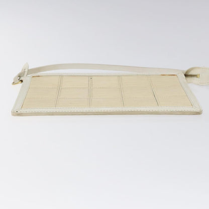 Louis Vuitton Delmonico Pochette Stretch Epi Leather, ECRU, LEATHER, Clutche & pouche