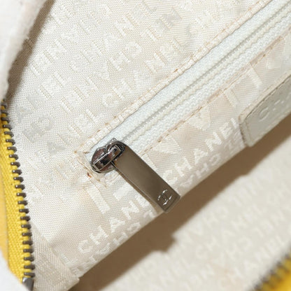 Chanel Square Stitch Bowler Bag Quilted Caviar, YELLOW, LEATHER, Handbag