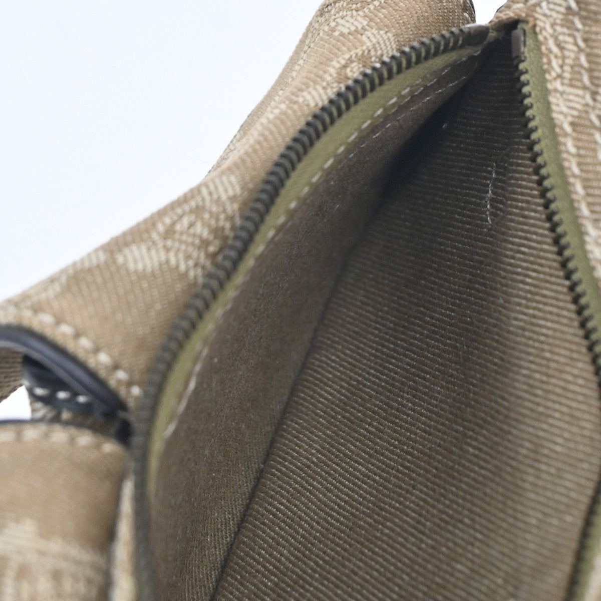 Celine Bum Bag Canvas with Leather, BROWN, CANVAS, Clutche & pouche