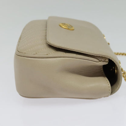 Celine Shoulder Bag Leather, BEIGE, LEATHER, Shoulder bag