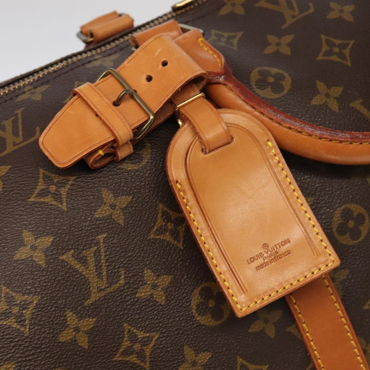 Louis Vuitton Keepall Bag Monogram Canvas, BROWN, CANVAS, Travel bag