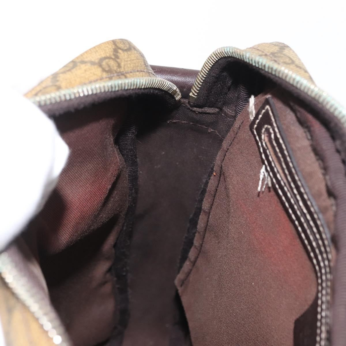 Gucci Front Zip Messenger GG Coated Canvas, BEIGE, CANVAS, Shoulder bag