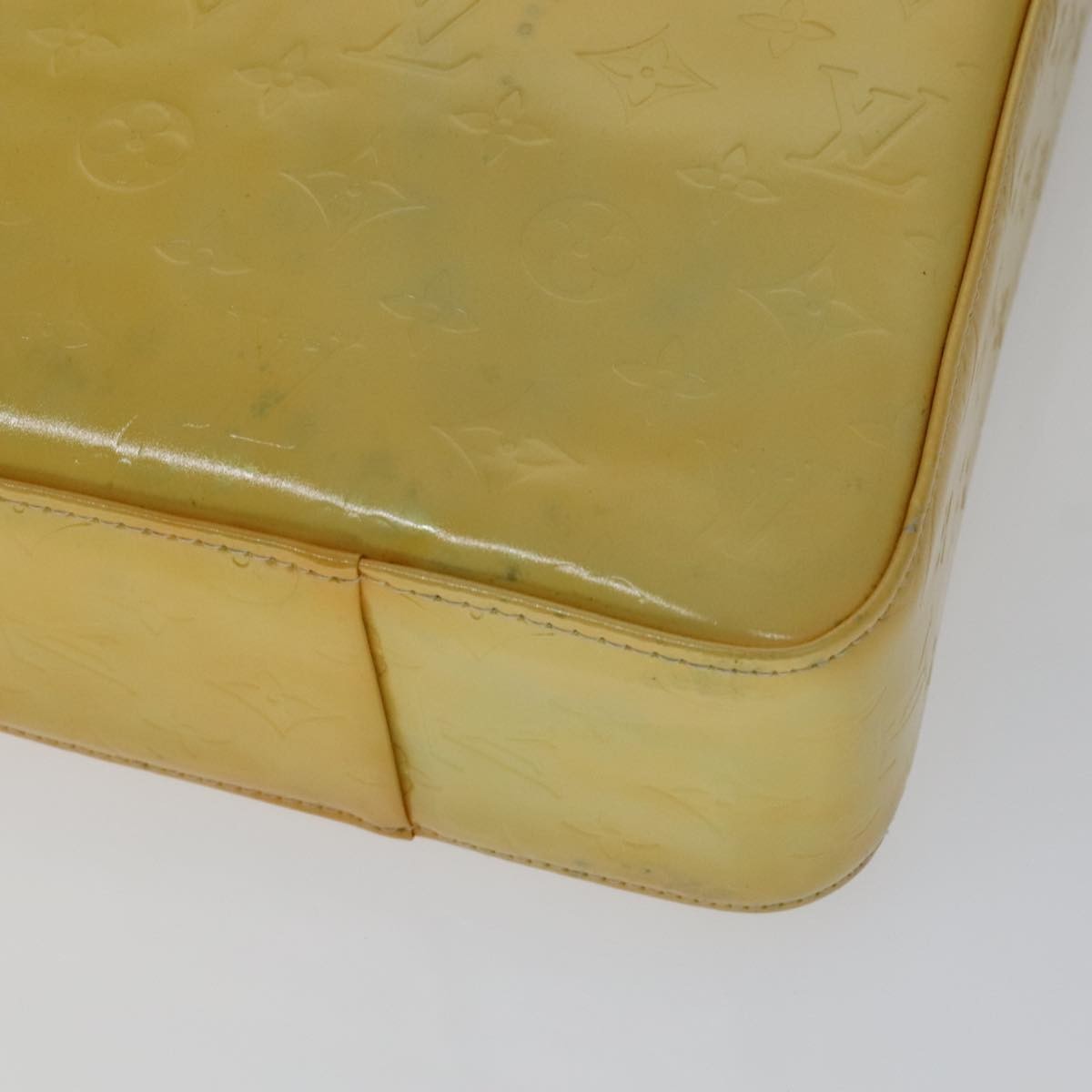 Louis Vuitton Columbus Handbag Monogram Vernis, YELLOW, PATENT_LEATHER, Handbag