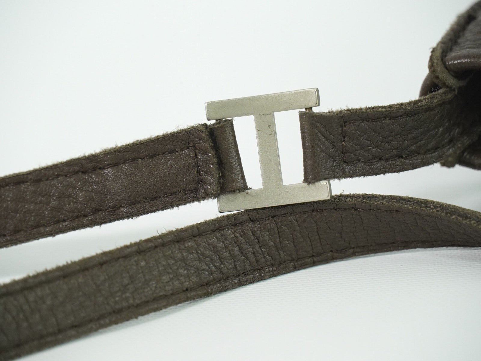 Hermes Toudou Messenger Bag Leather, BROWN, LEATHER, Crossbody bag