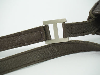 Hermes Toudou Messenger Bag Leather, BROWN, LEATHER, Crossbody bag