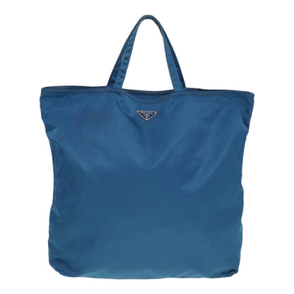 Prada Robot Open Tote Tessuto, BLUE, NYLON, Tote bag