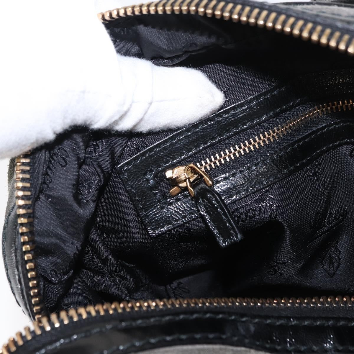 Gucci Aviatrix Satchel Suede, BLACK, SUEDE, Handbag