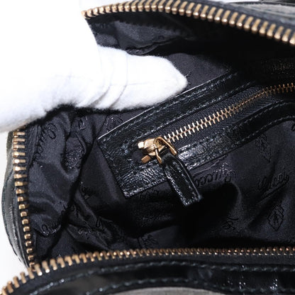 Gucci Aviatrix Satchel Suede, BLACK, SUEDE, Handbag