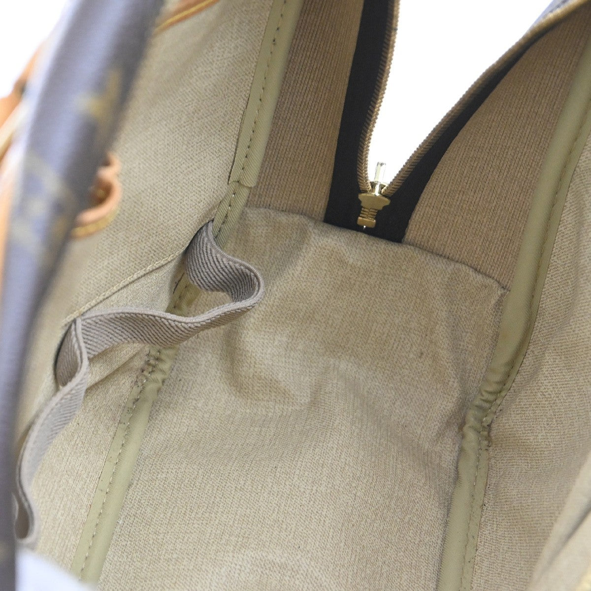 Louis Vuitton Deauville Handbag Monogram Canvas, BROWN, LEATHER, Handbag