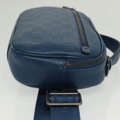 Louis Vuitton Ambler Bag Damier Infini Leather, BLUE, LEATHER, Shoulder bag