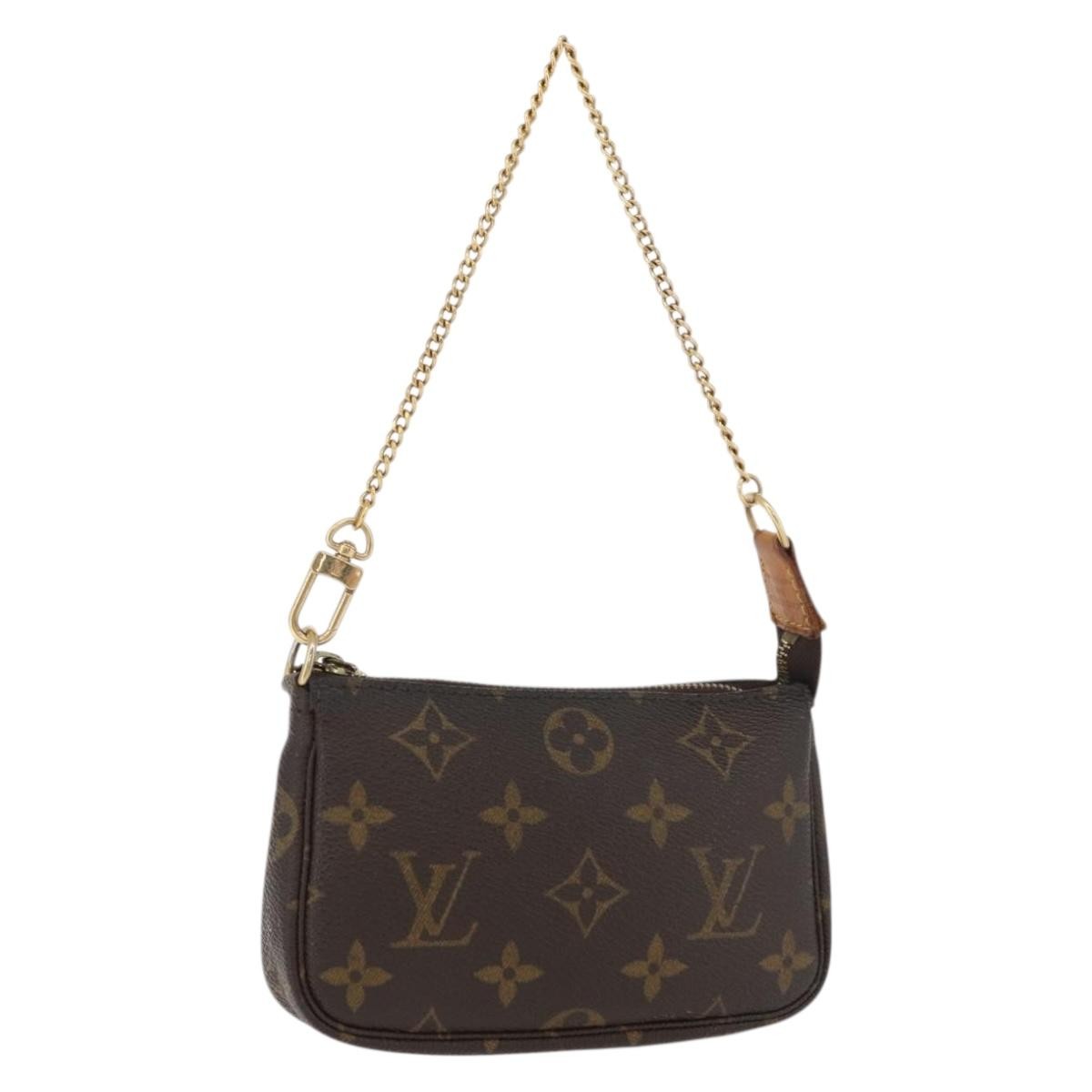 Louis Vuitton Pochette Accessoires Monogram Canvas, Brown, Canvas, Clutch