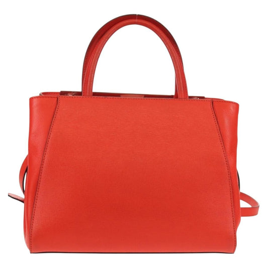 Fendi 2Jours Bag Leather, YELLOW, LEATHER, Handbag