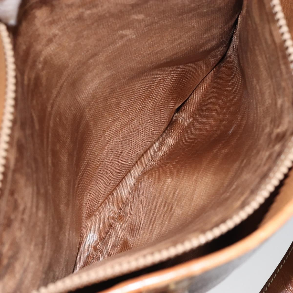 Celine Vintage Macadam Tote bag Canvas, BROWN, PVC, Tote bag