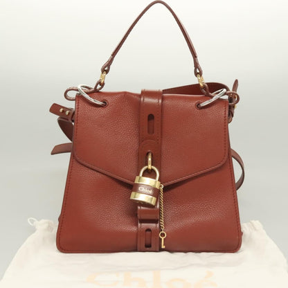 Chloe Aby Day Bag Leather, BROWN, LEATHER, Handbag