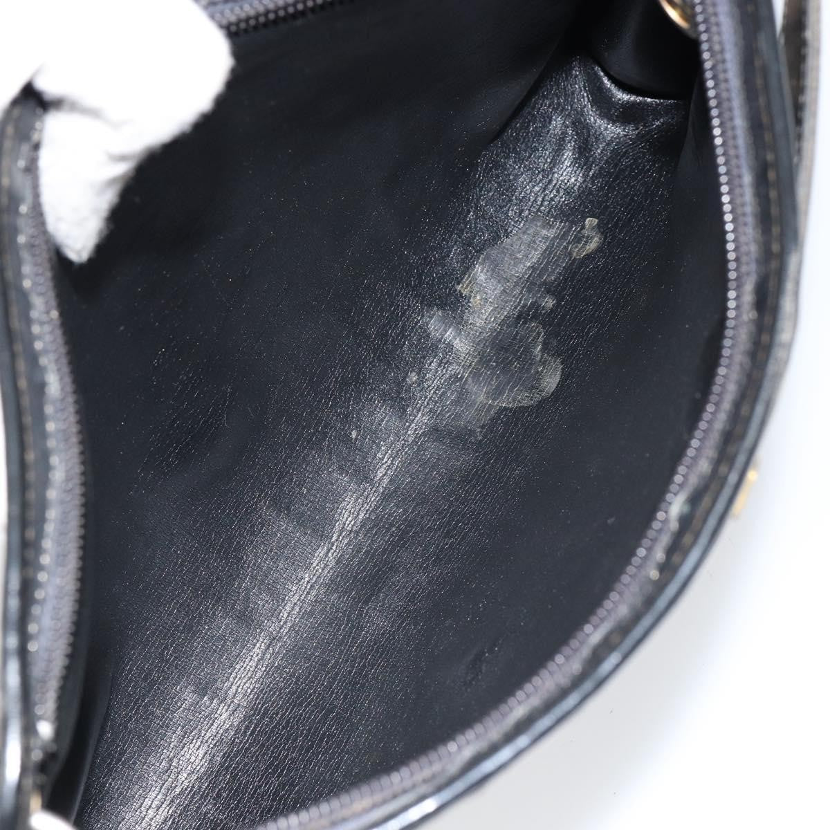 Christian Dior Vintage Trotter Shoulder Bag Canvas, NAVY, CANVAS, Shoulder bag