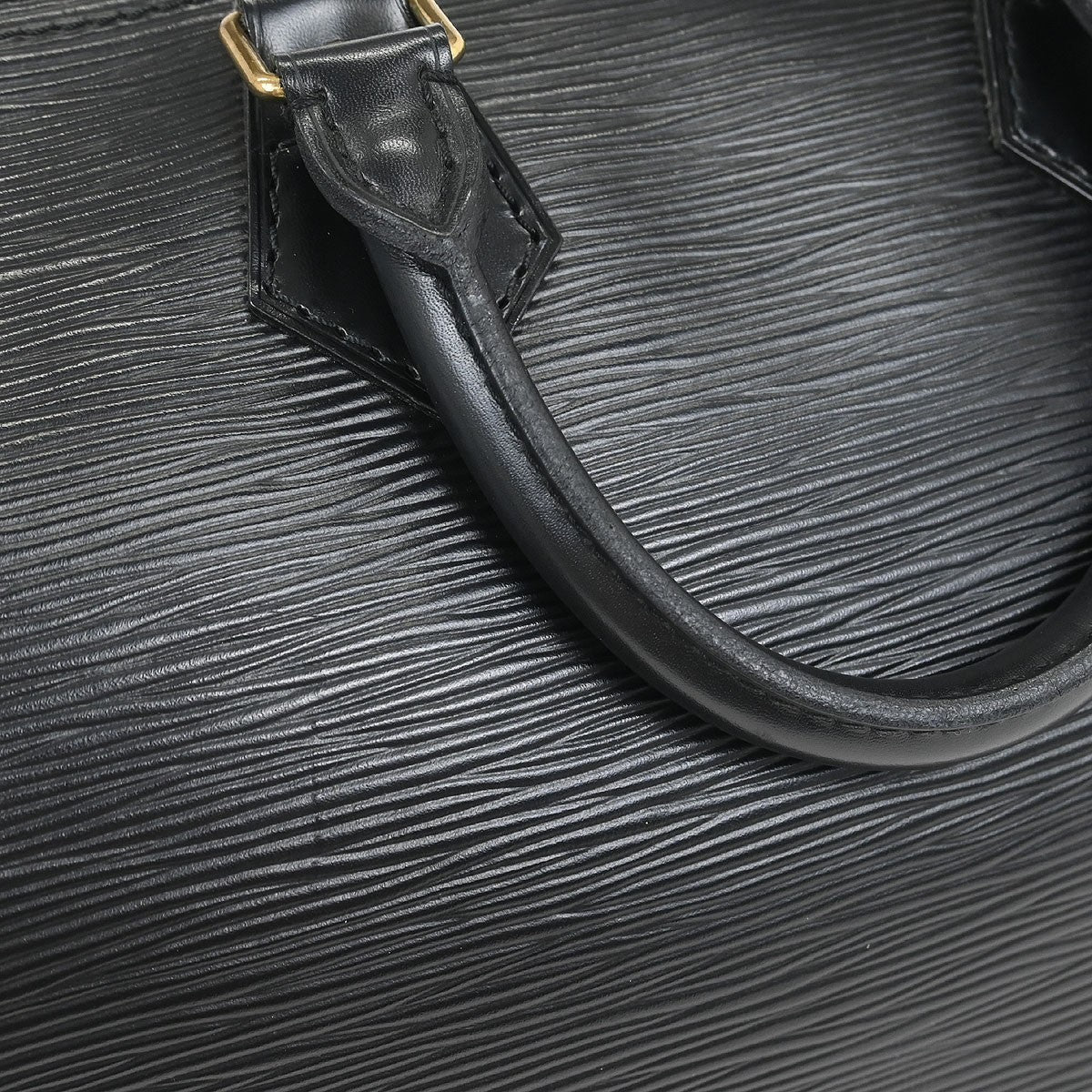 Louis Vuitton Speedy Handbag Epi Leather, BLACK, LEATHER, Handbag