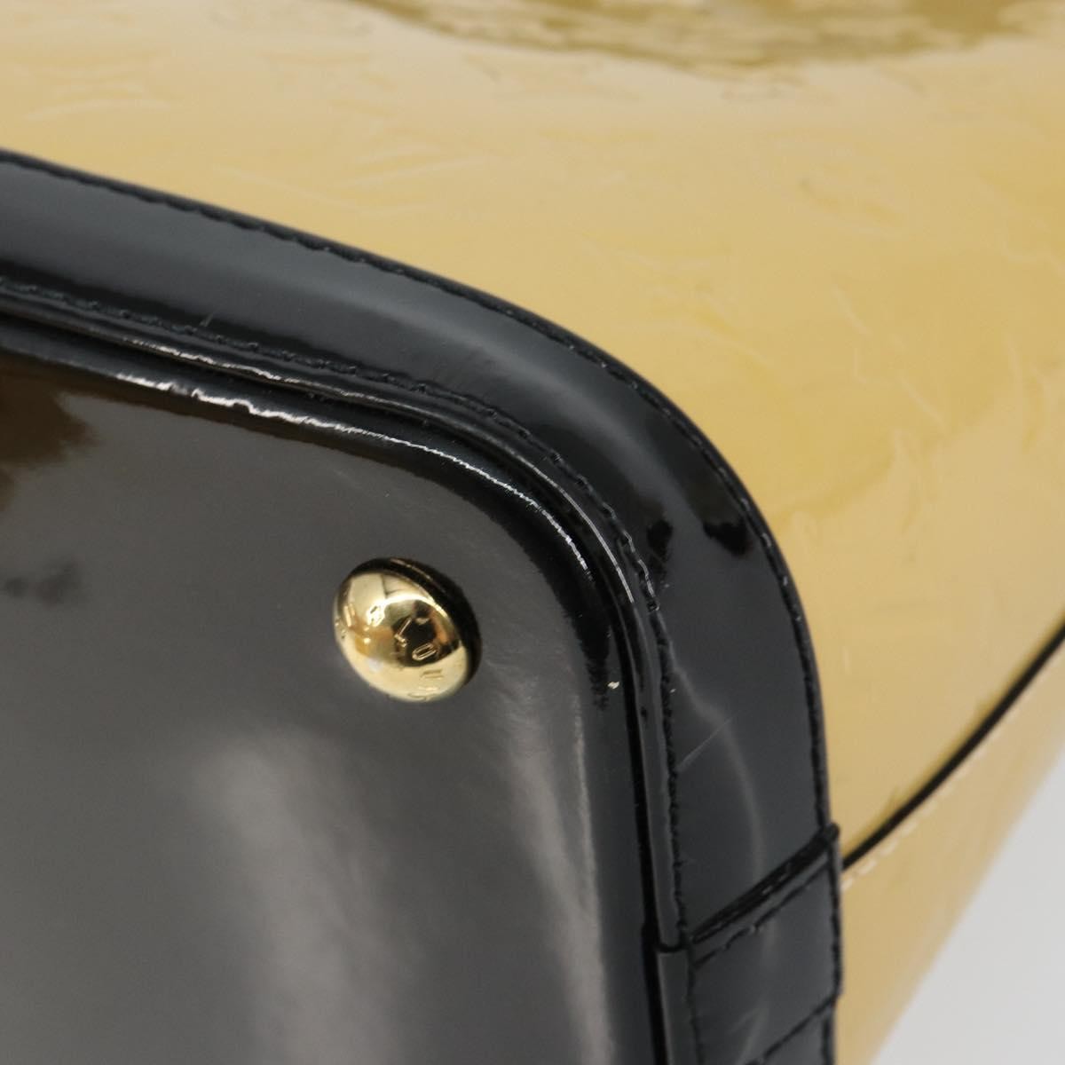 Louis Vuitton Lockit Handbag Monogram Vernis, BEIGE, PATENT_LEATHER, Tote bag