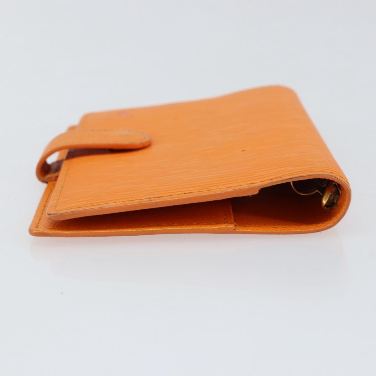Louis Vuitton Agenda Cover Epi Leather, ORANGE, LEATHER, Wallets