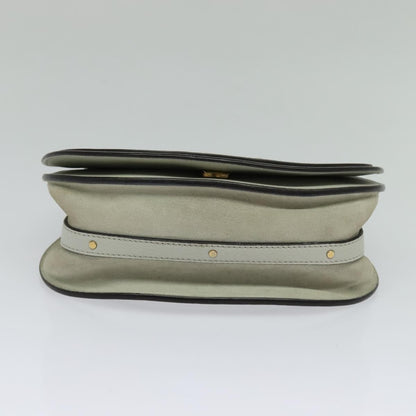 Chloe Nile Crossbody Bag Leather, GRAY, LEATHER, Crossbody bag