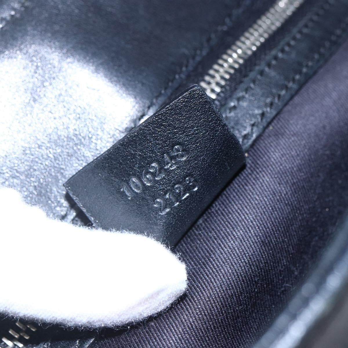 Gucci Vintage Harness Tote GG Canvas with Leather, BLACK, CANVAS, Tote bag