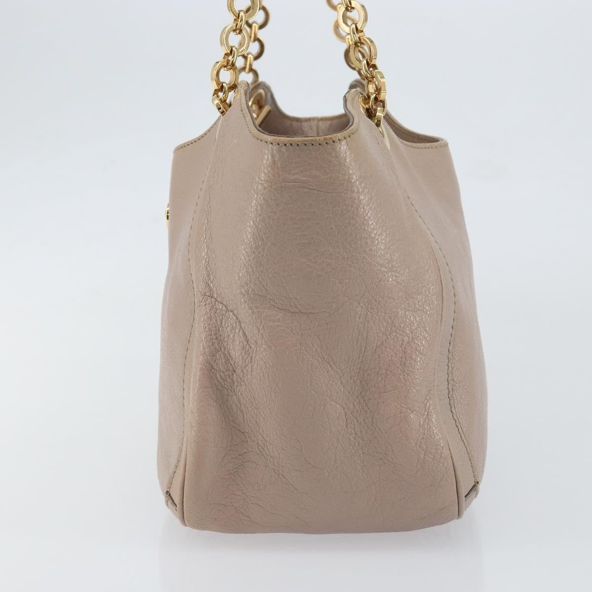 Salvatore Ferragamo Gancini Tote Leather, PINK, LEATHER, Handbag