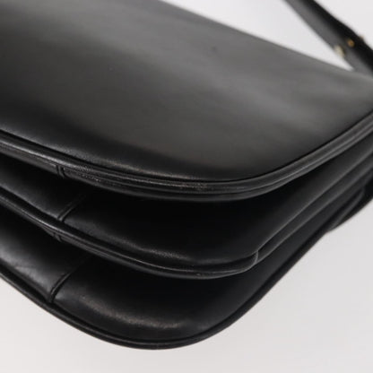 Bally Vintage Shoulder Bag Leather, BLACK, LEATHER, Shoulder bag