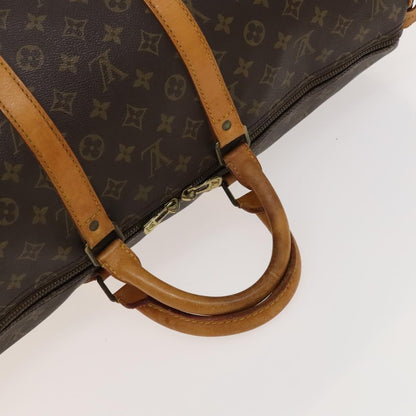 Louis Vuitton Keepall Bag Monogram Canvas, BROWN, CANVAS, Travel bag