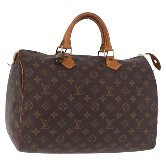 Louis Vuitton Speedy Handbag Monogram Canvas, Brown, Canvas, Handbag