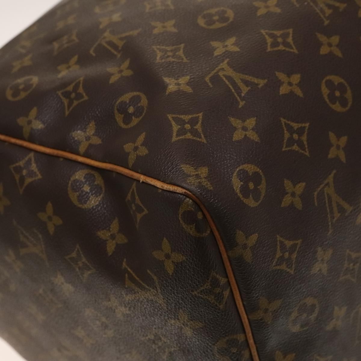 Louis Vuitton Keepall Bag Monogram Canvas, BROWN, CANVAS, Travel bag